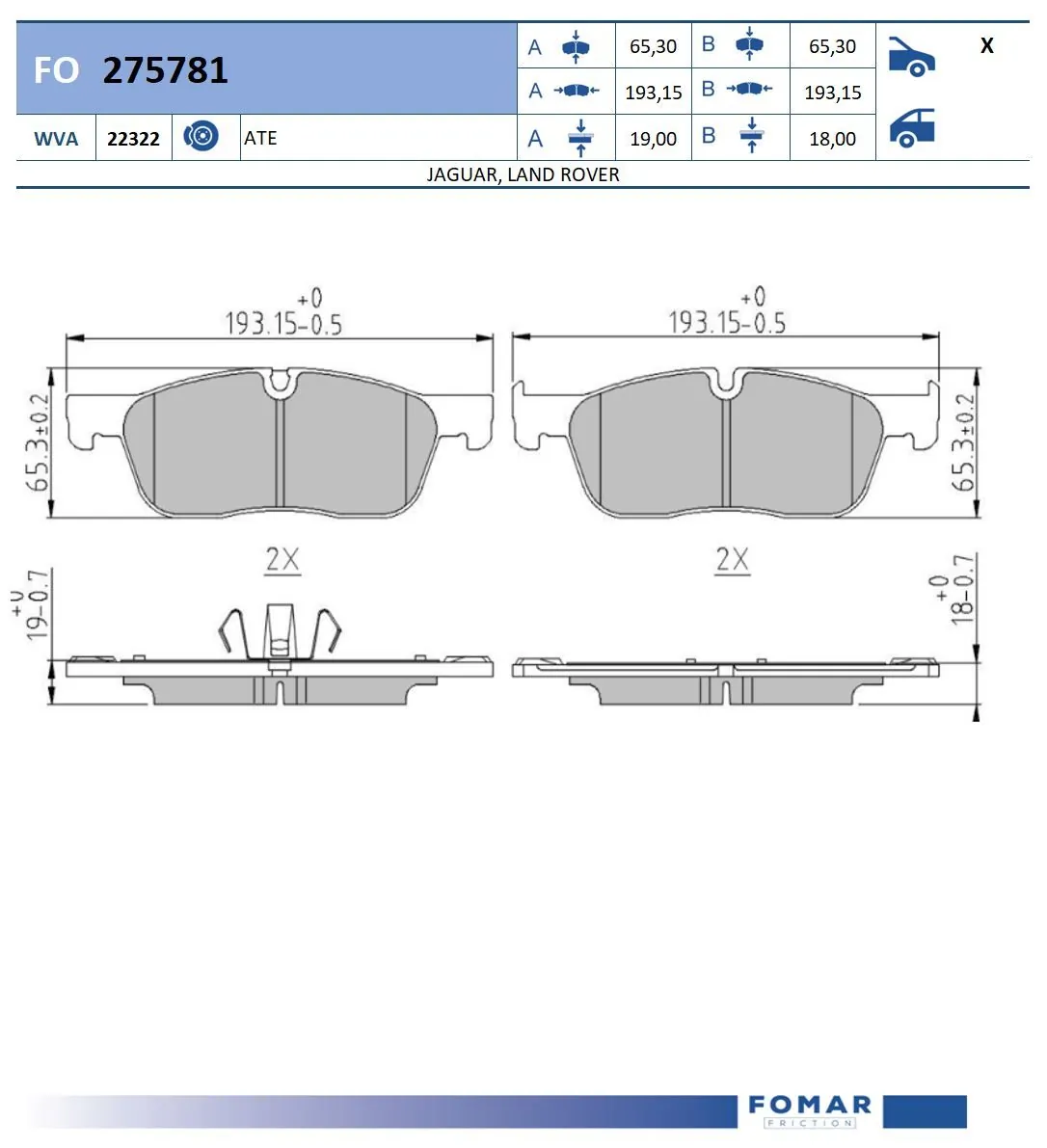 Brake Pad Set, disc brake